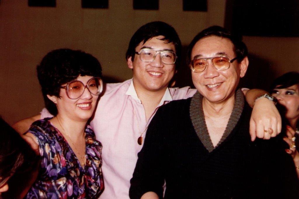Eka with his parents, Mr. Karel and Mrs. Annie Liem