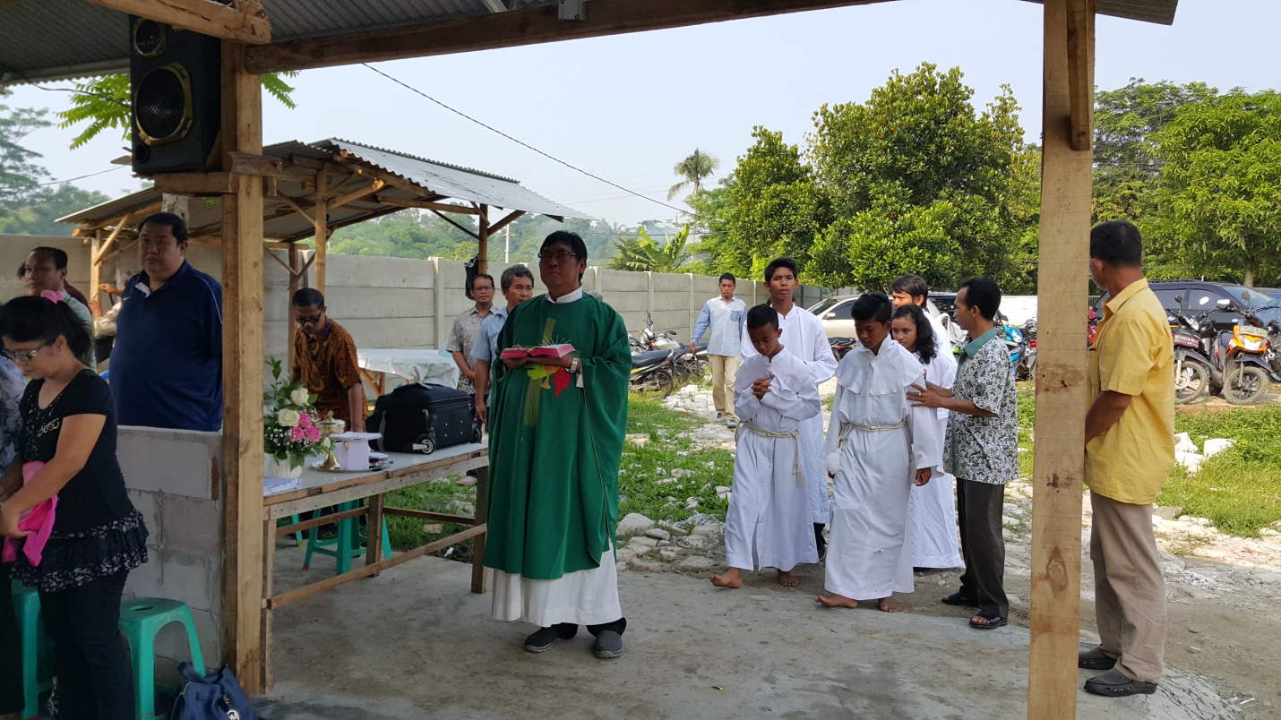 Prayer House ceremony with Father Felix